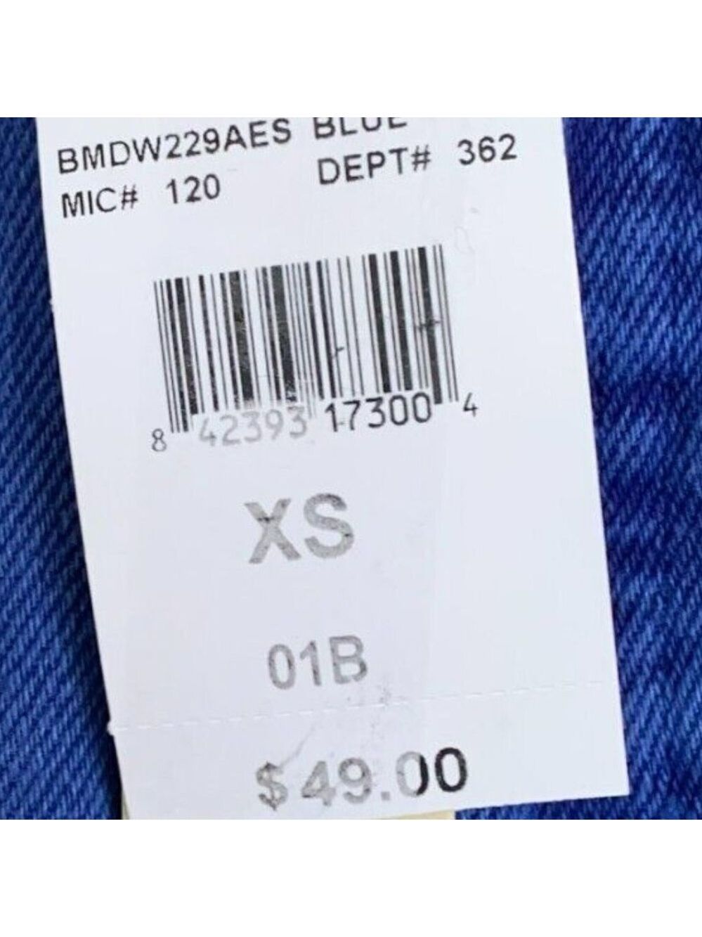 NWT $49 Gianni Bini Periwinkle Denim Jean Skirt - Picture 4 of 4